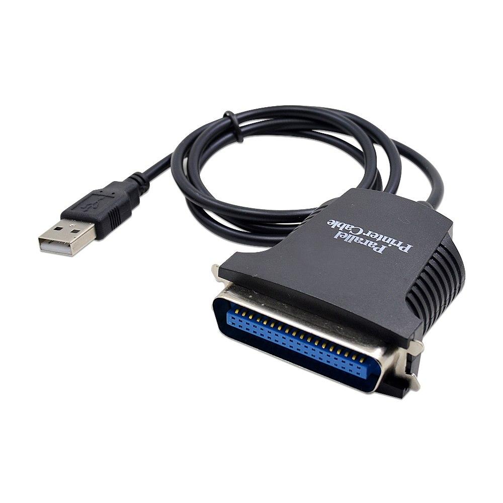 1284 Parallel Port D-Sub Connector to USB 2.0 Printer Adapter Cable 25 Pin IEEE 