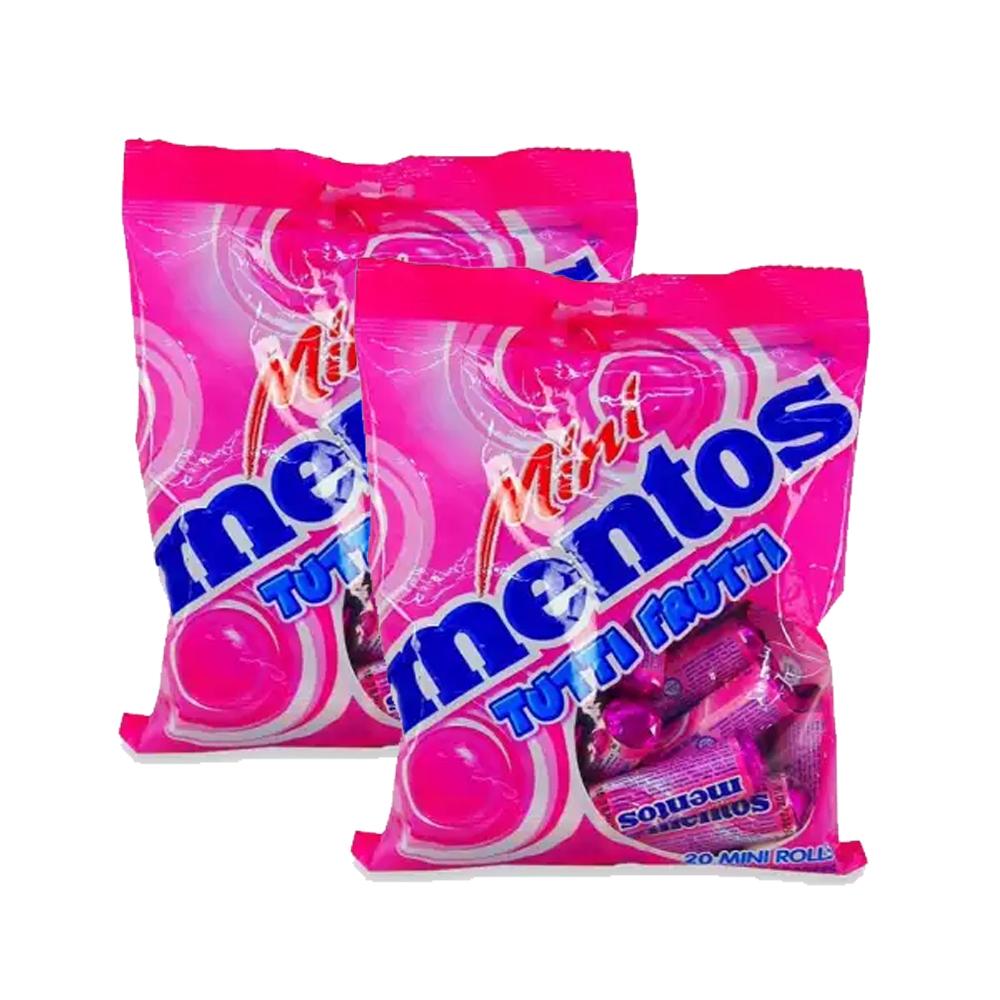 Mentos Mini Rolls Tutti Frutti 2 Pack (20's per pack) | Lazada PH