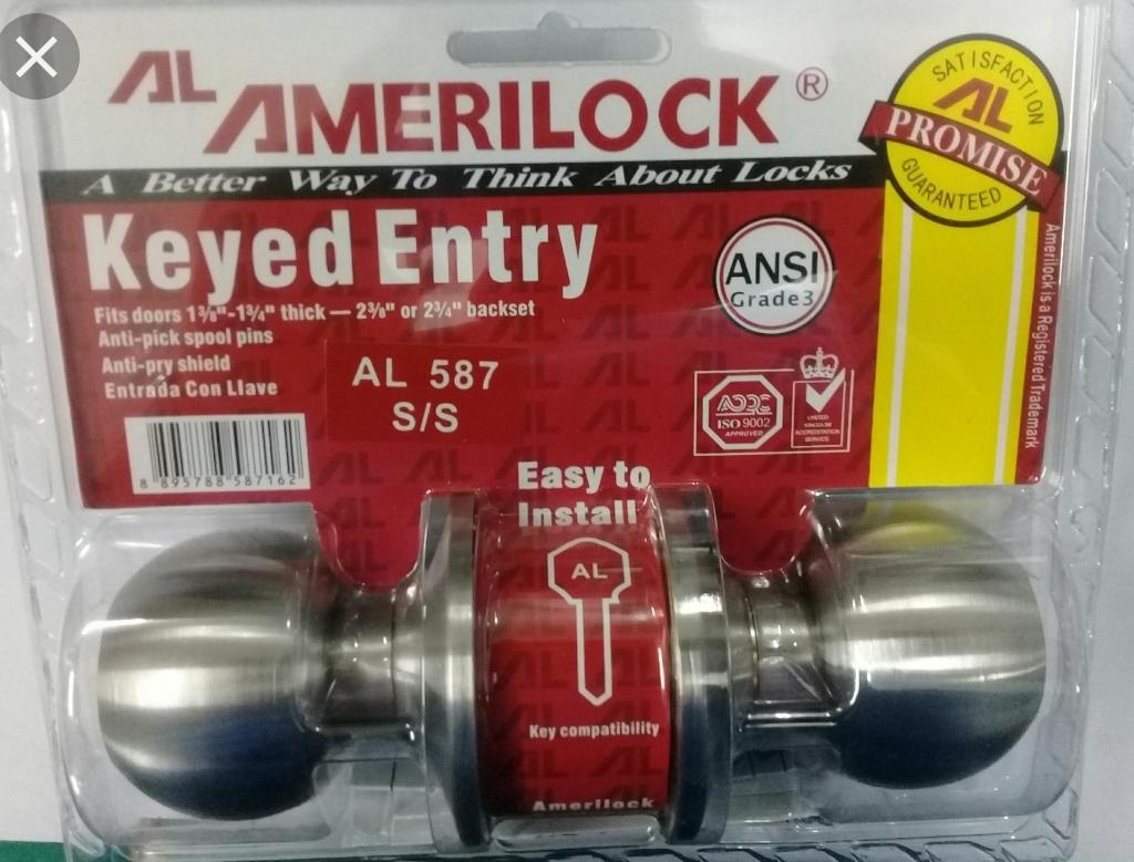 Amerilock door knob #587 S/S | Lazada PH