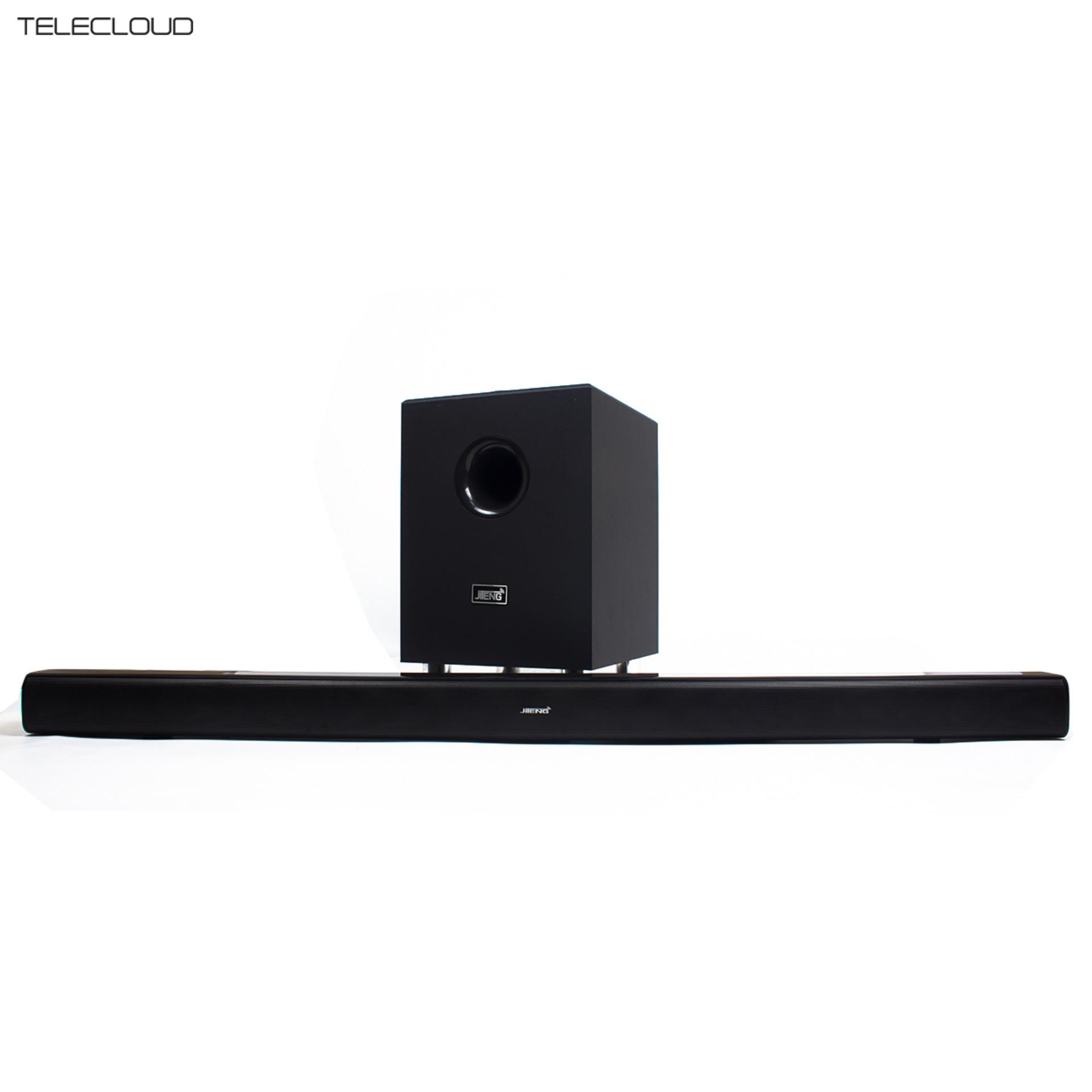 Jiteng Jt-909 Home Audio Subwoofer with Sound Bar Speaker (Black)