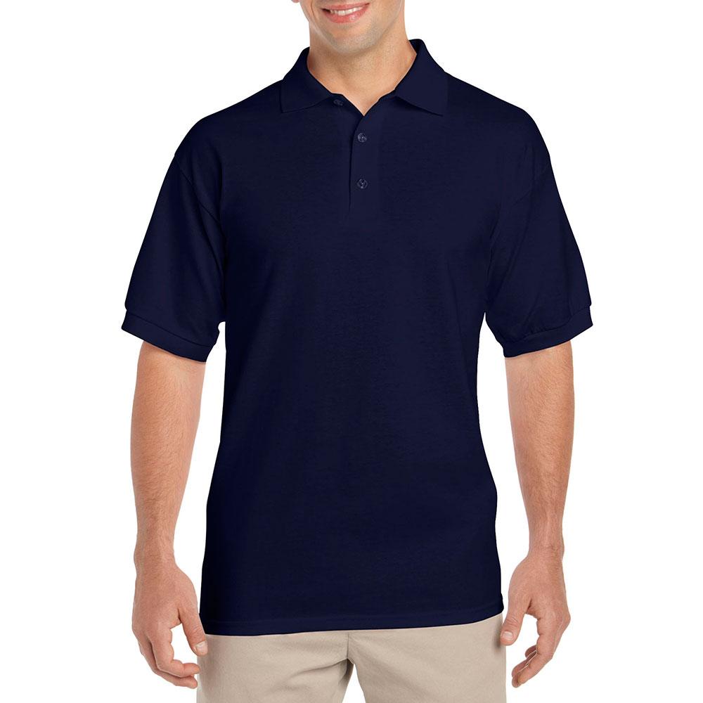 gildan navy blue polo shirt