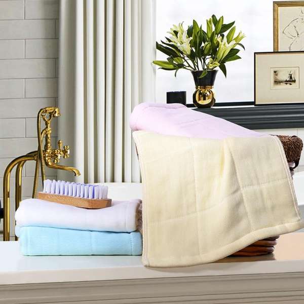 Anna Dệt Gia Dụng Bravo Băng Tã Dòng Khăn Vuông Bộ Bốn Chiếc Bộ 100% Cotton Khăn Mặt Ánh Trăng