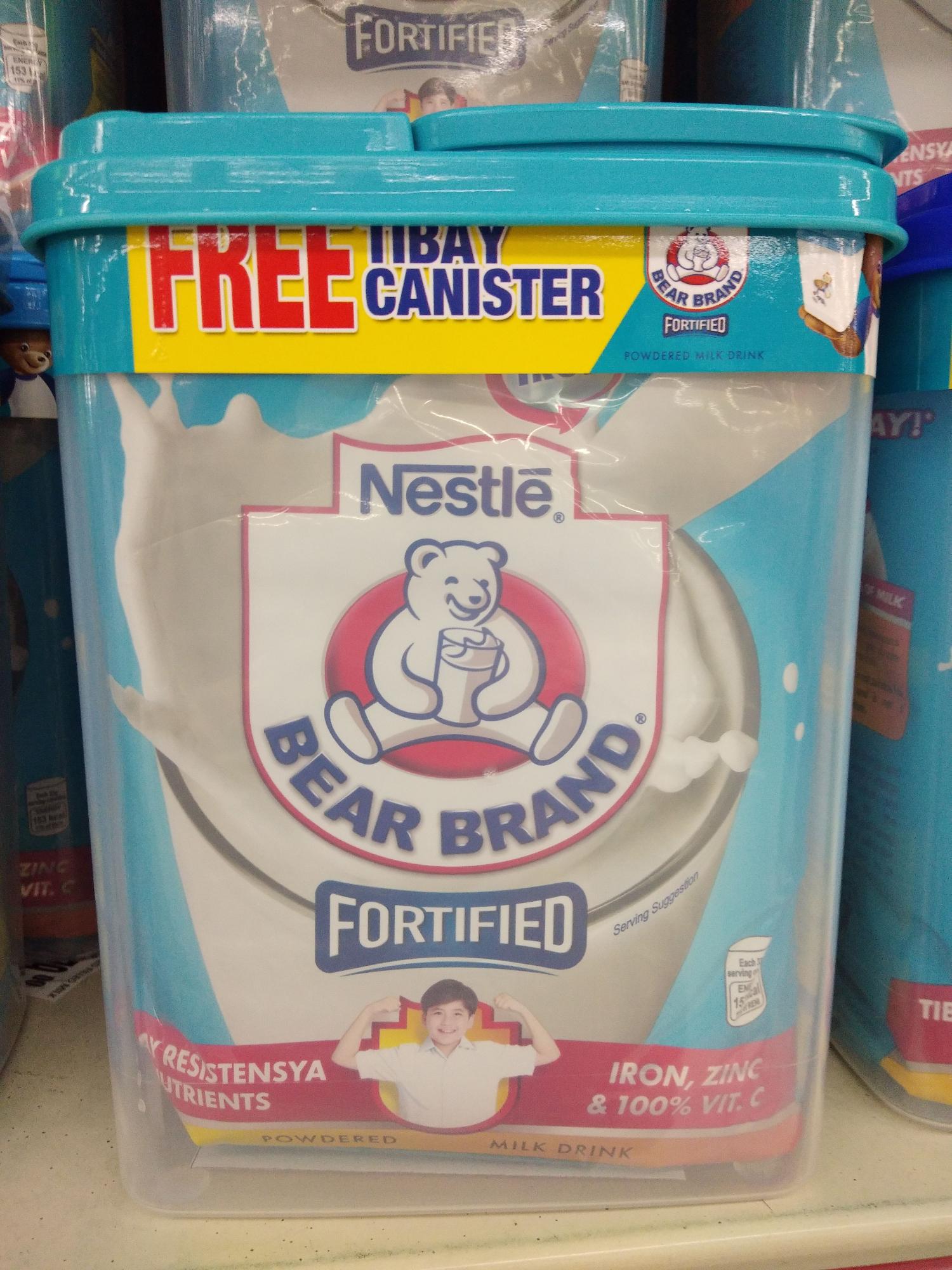 Bear Brand Fortified Powdered Milk 900g with FREE TIBAY CANISTER