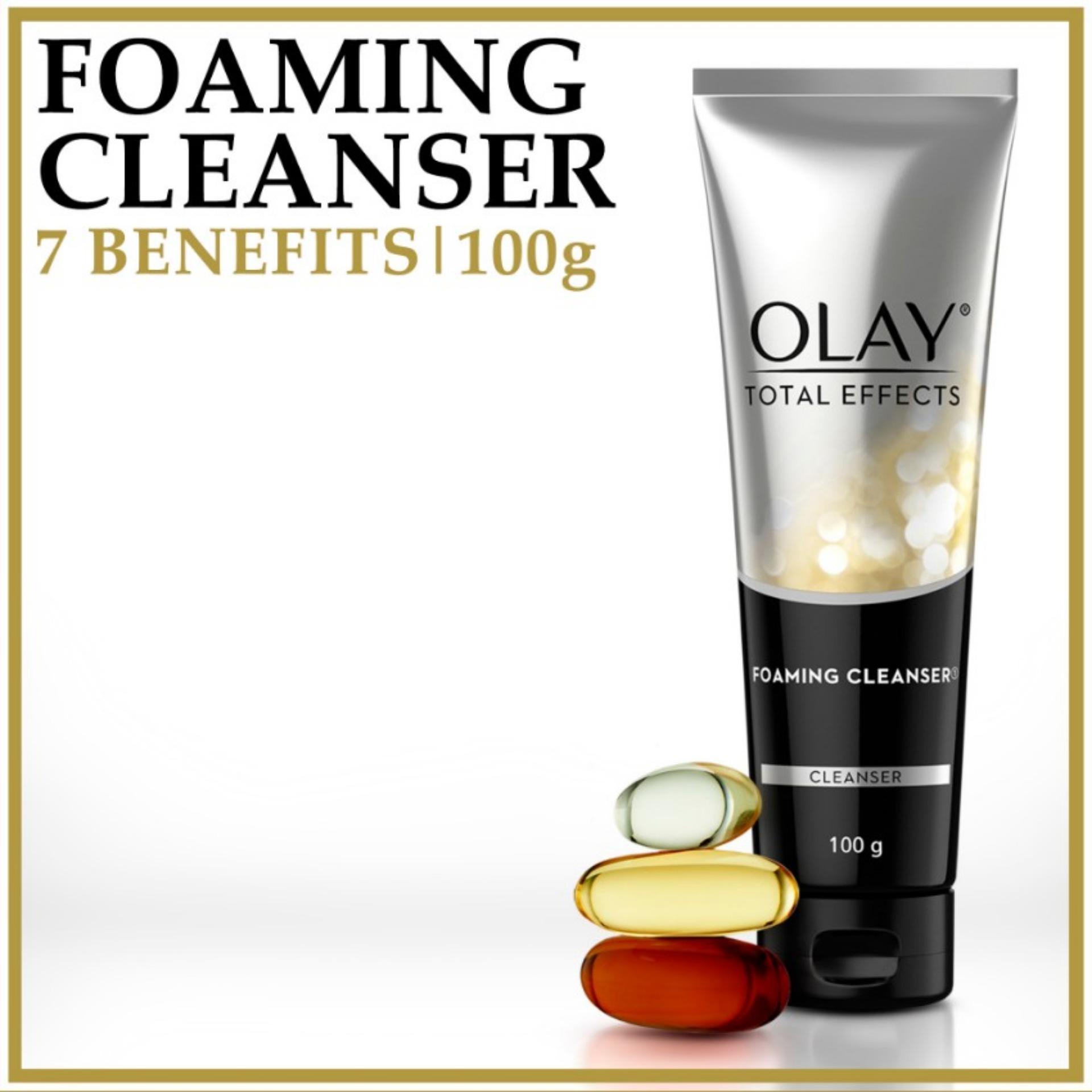 total effects foaming facial cleanser