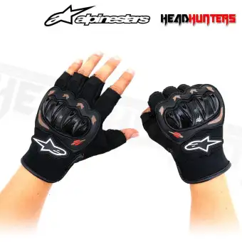 protective fingerless gloves