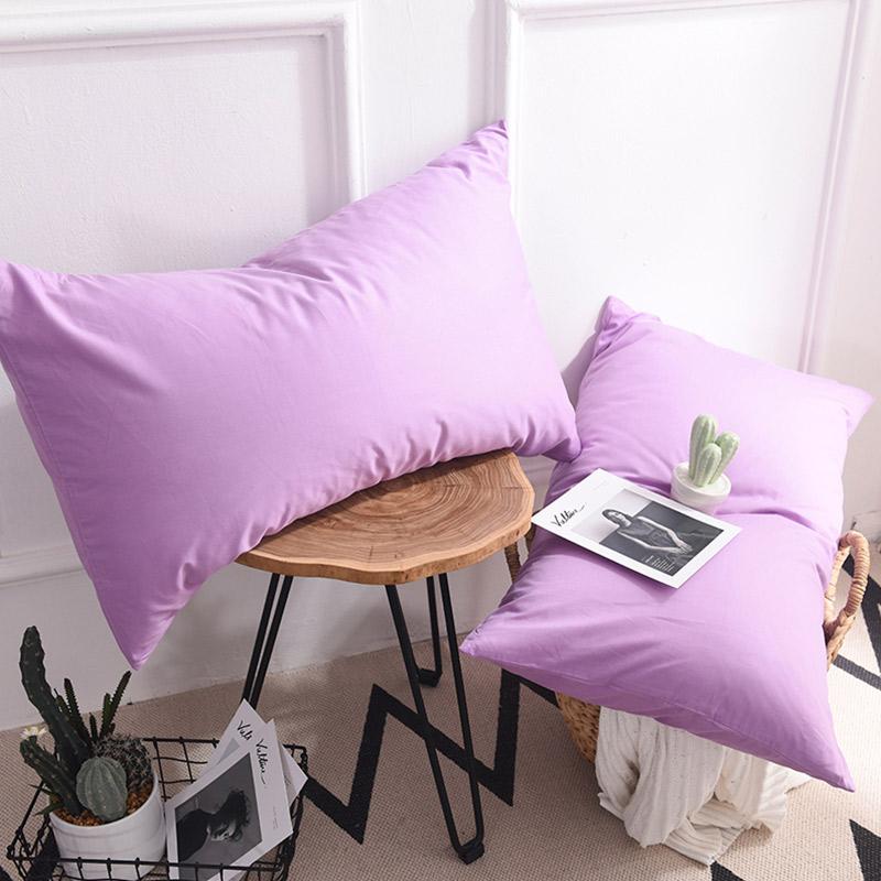 Chất Lượng Cao 100% Cotton Đơn Vỏ Gối 100% Cotton Vỏ Gối 1 Đối Với Màu Vỏ Gối 48X74 Cm Trên Giường Lưới Đồng Bằng Vỏ Gối