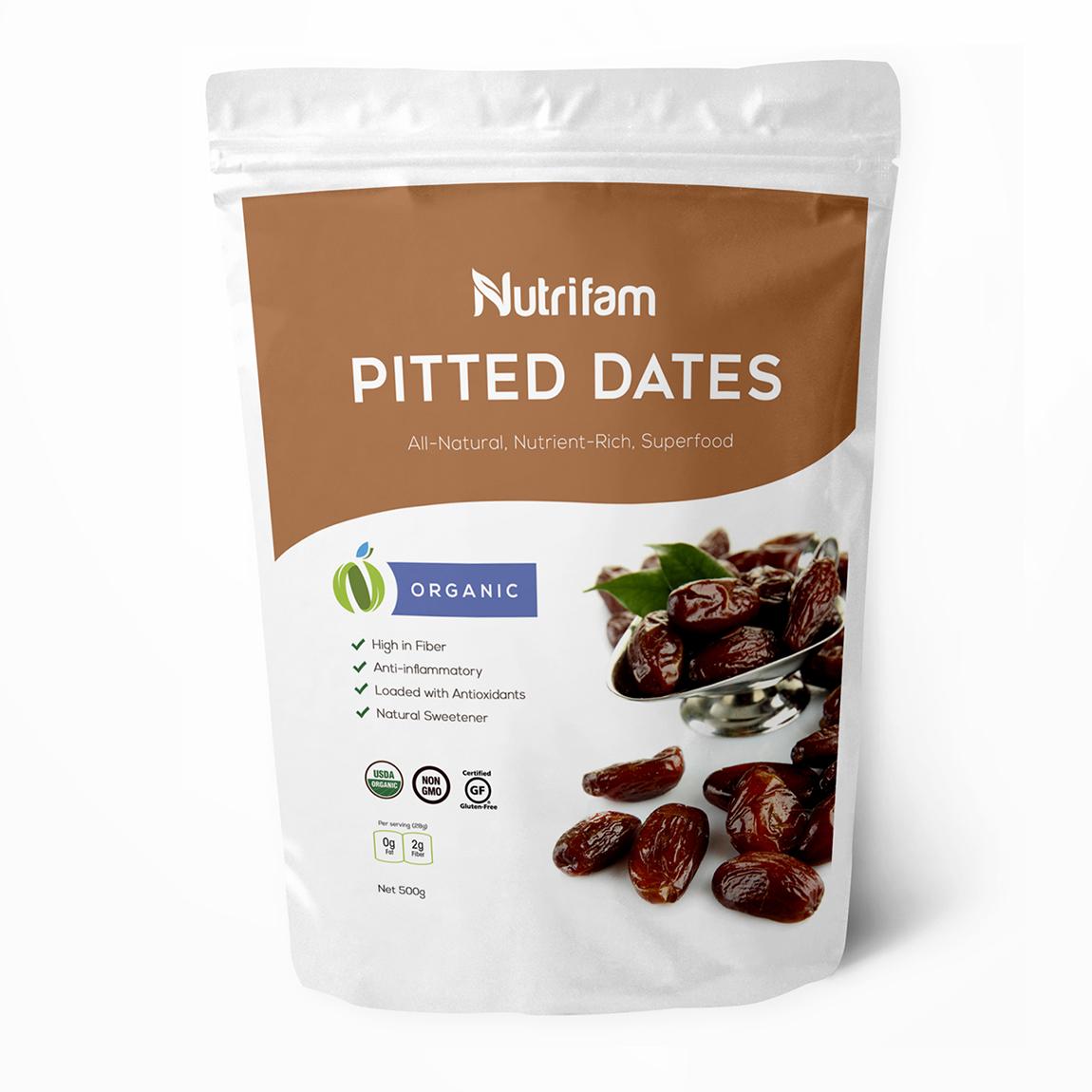 Nutrifam Pitted Dates 500g