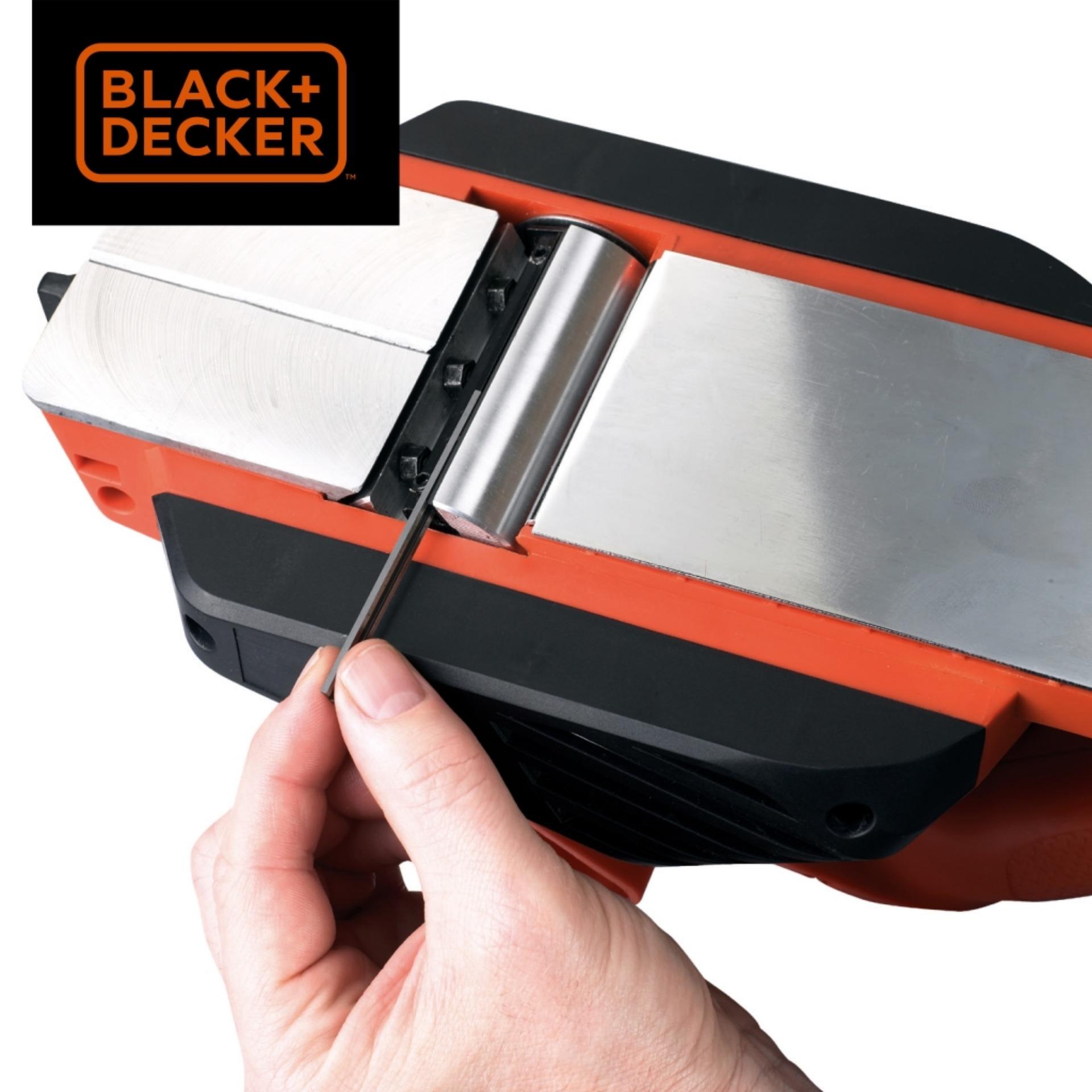 BLACK+DECKER KW712-QS 650W Wood Planer (Orange & Black)