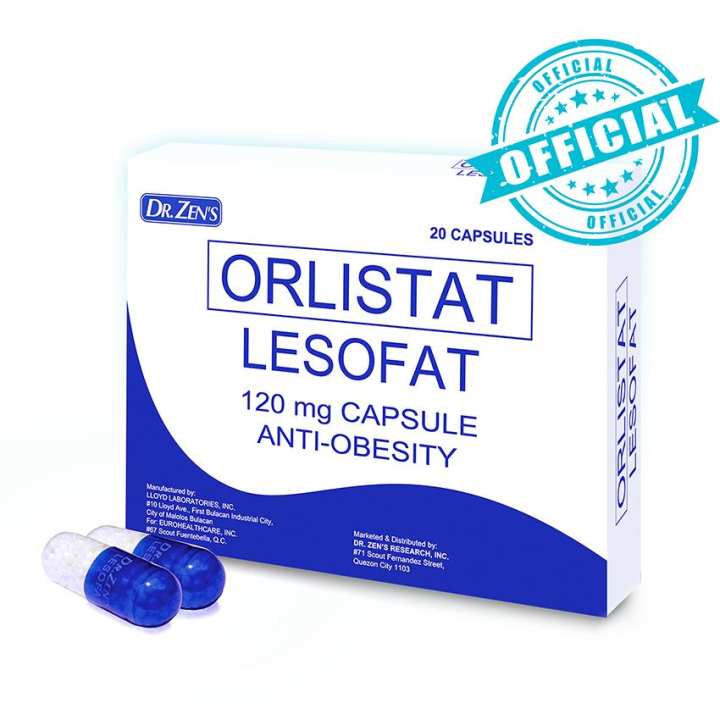 Lesofat (Orlistat) AntiObesity 120mg (20 Capsules) Fat Blocker Lazada PH