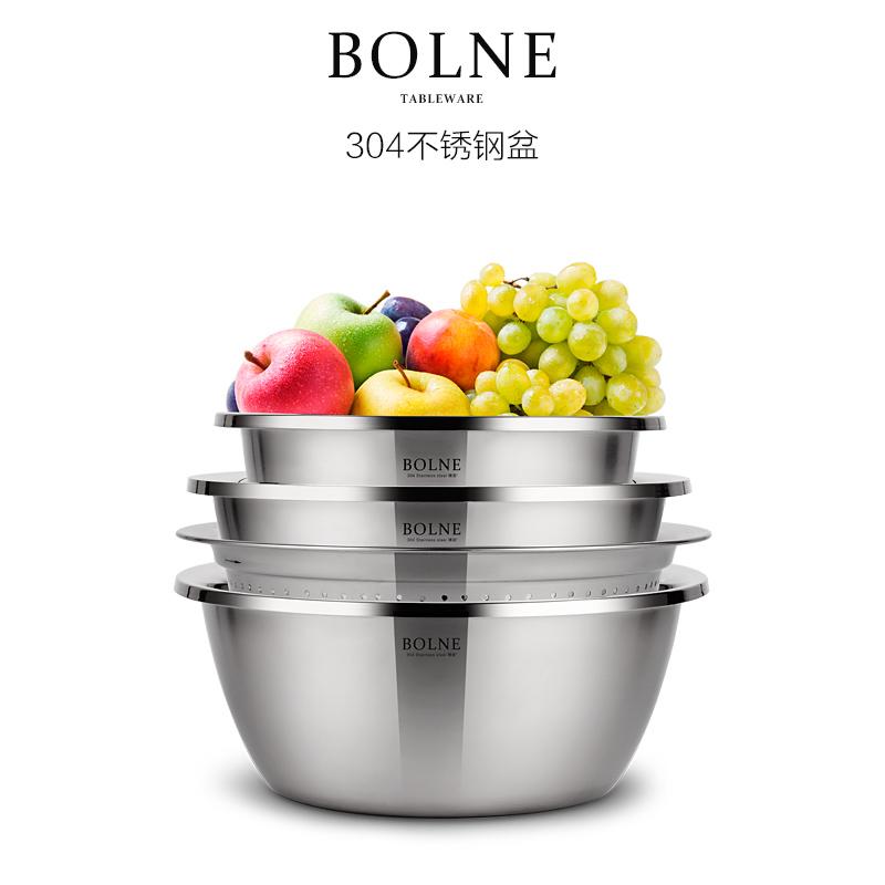 Bolang Hình Tròn Đồ Gia Dụng Nhồi Bột Mỳ Trứng Chậu Inox