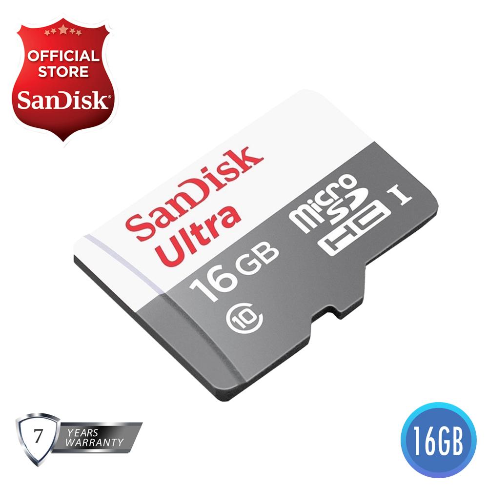 SanDisk Ultra Micro SDHC 16GB Class 10 UHS-I Memory Card