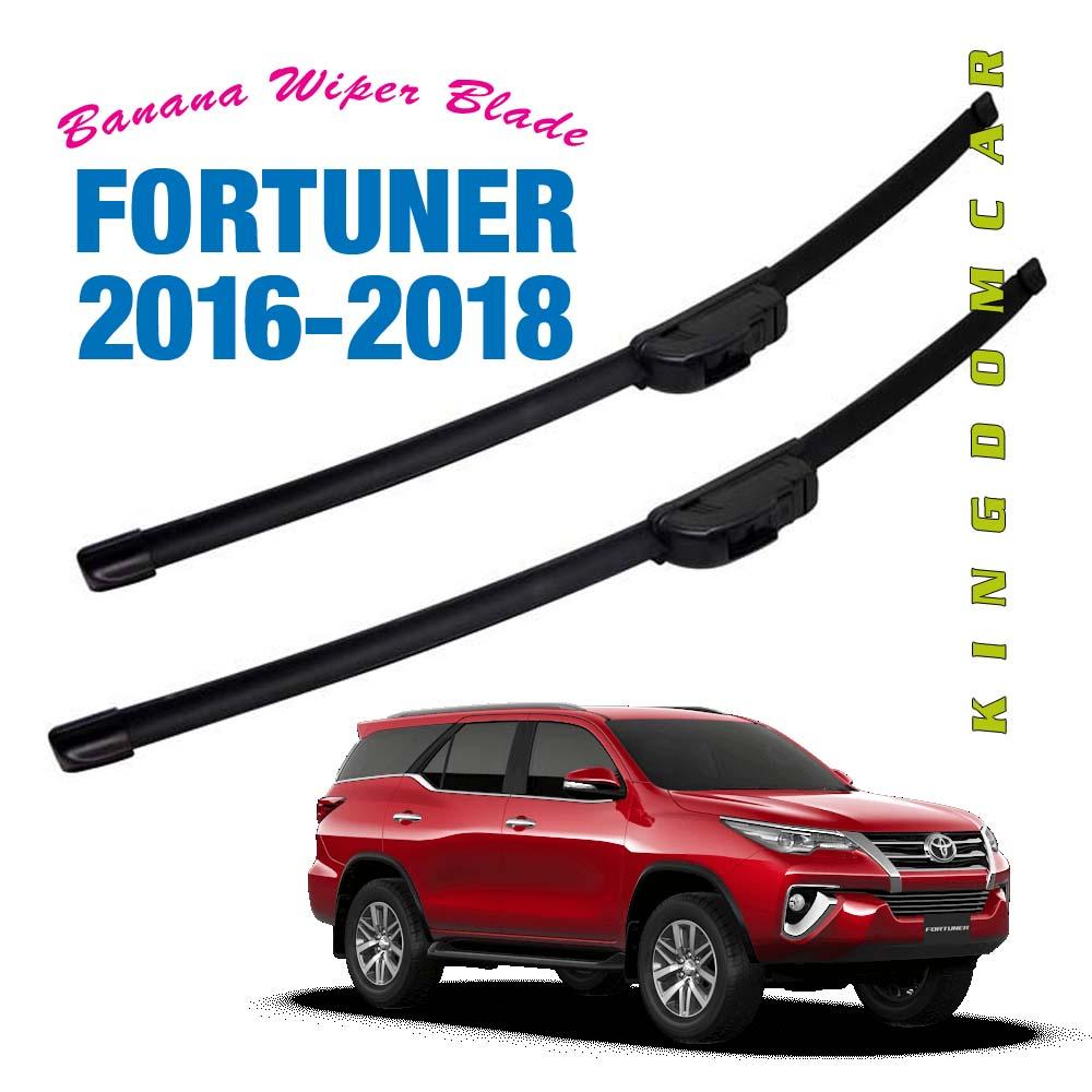 (Pair) Banana Wiper Blades for Toyota Fortuner 2016 2017 2018 2019