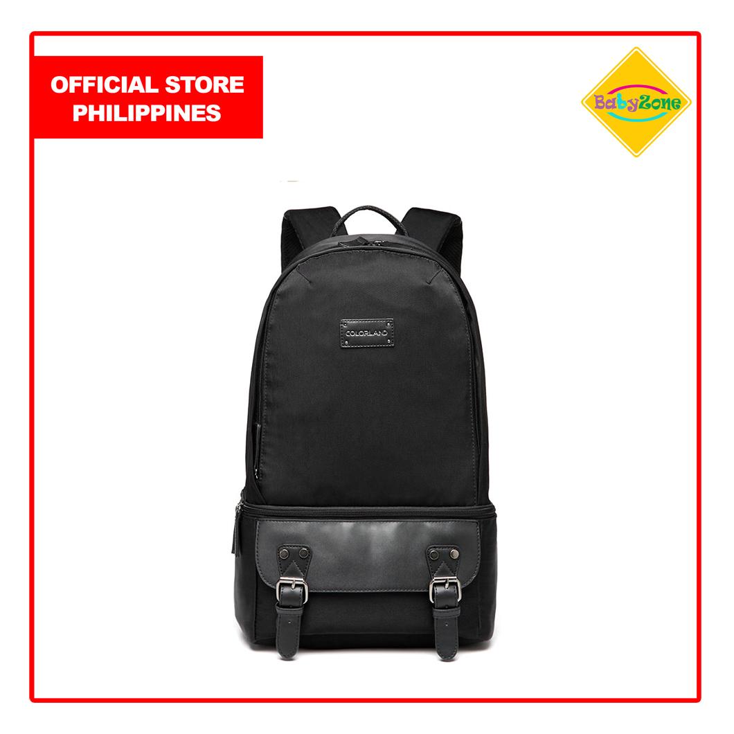 Colorland Diaper Backpack with Cooler (BP126A Black) Lazada PH