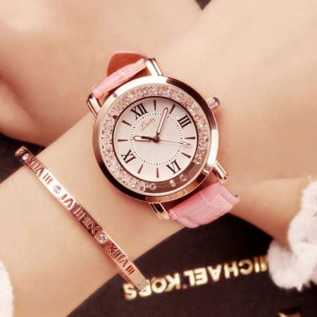 2018 เสื้อผ้าแฟชั่น Womens Korean-Style Ultra Slim waterpoof QUARTZ Watch