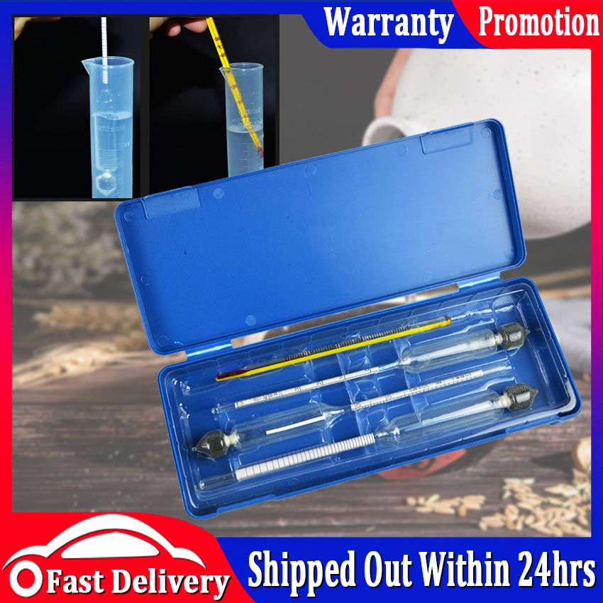Vodka Whiskey Alcohol Wine Hydrometer Meter In Box Alcoholmeter