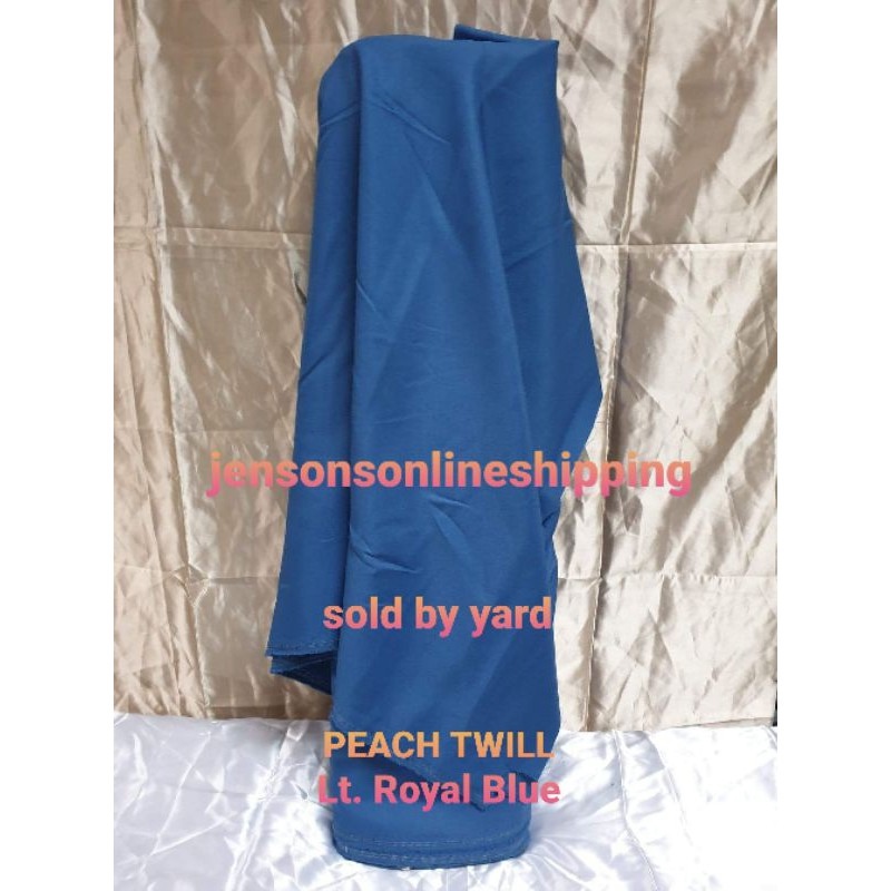 Peach Twill Fabric Lt. Royal Blue for Uniforms Office Apparelle Barong