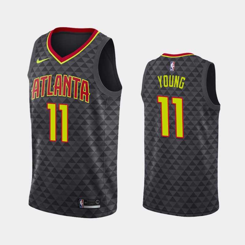 Atlanta Hawks #11 Trae Young Black 