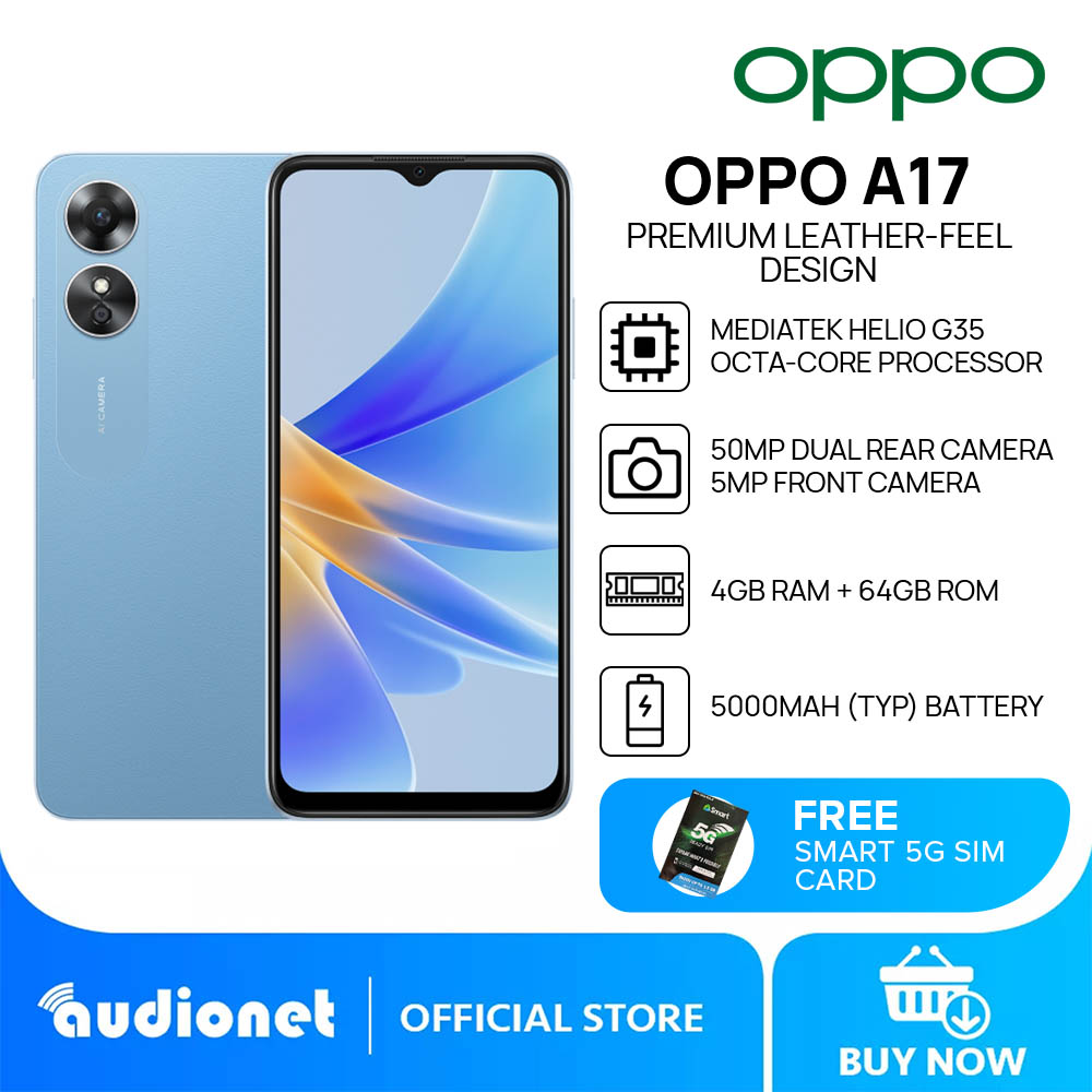 OPPO A17 Smartphone | 4GB RAM+64GB ROM | 6.56” HD+ Screen Display ...