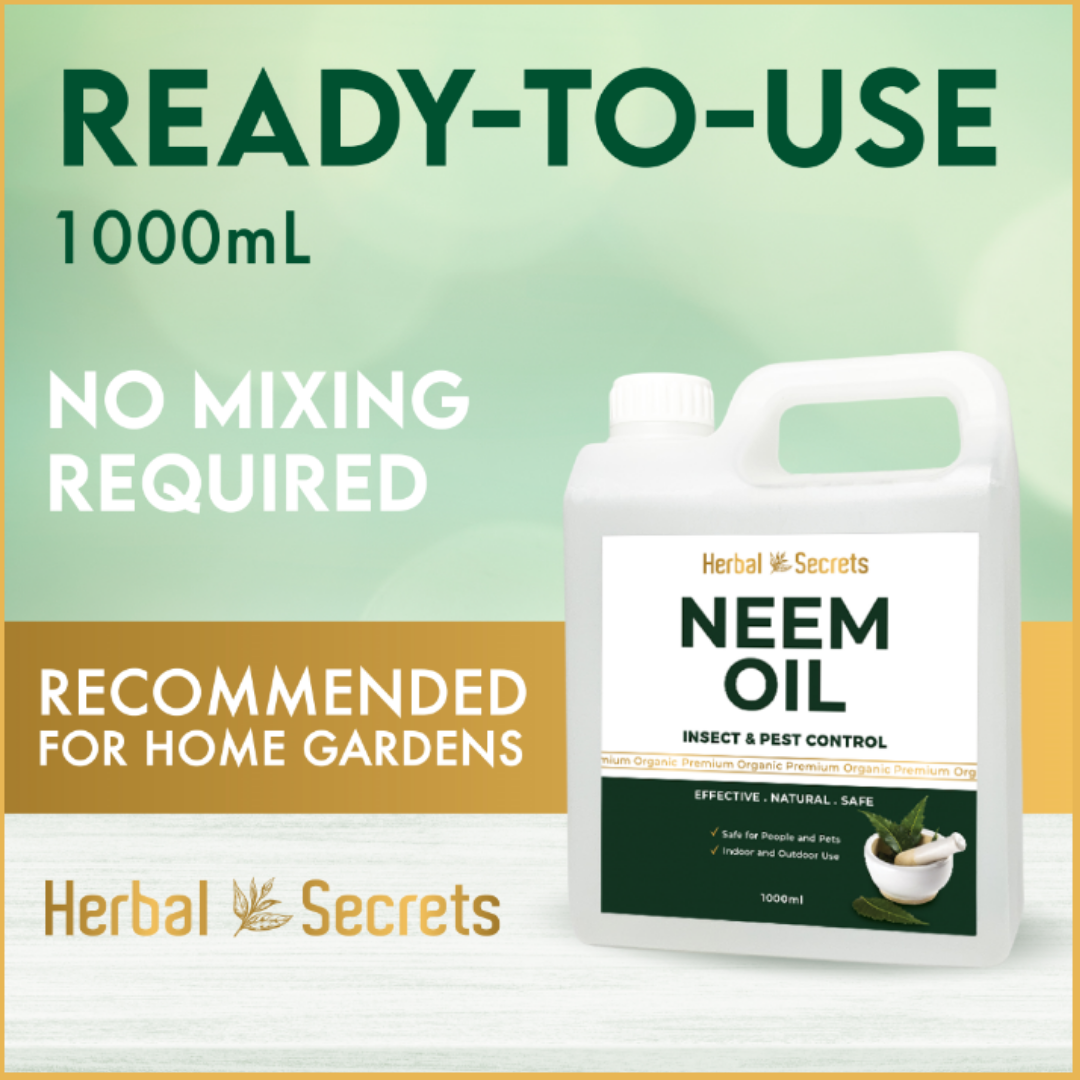 Herbal Secrets Organic 100 Neem Oil REFILL 1000ml (Pesticides