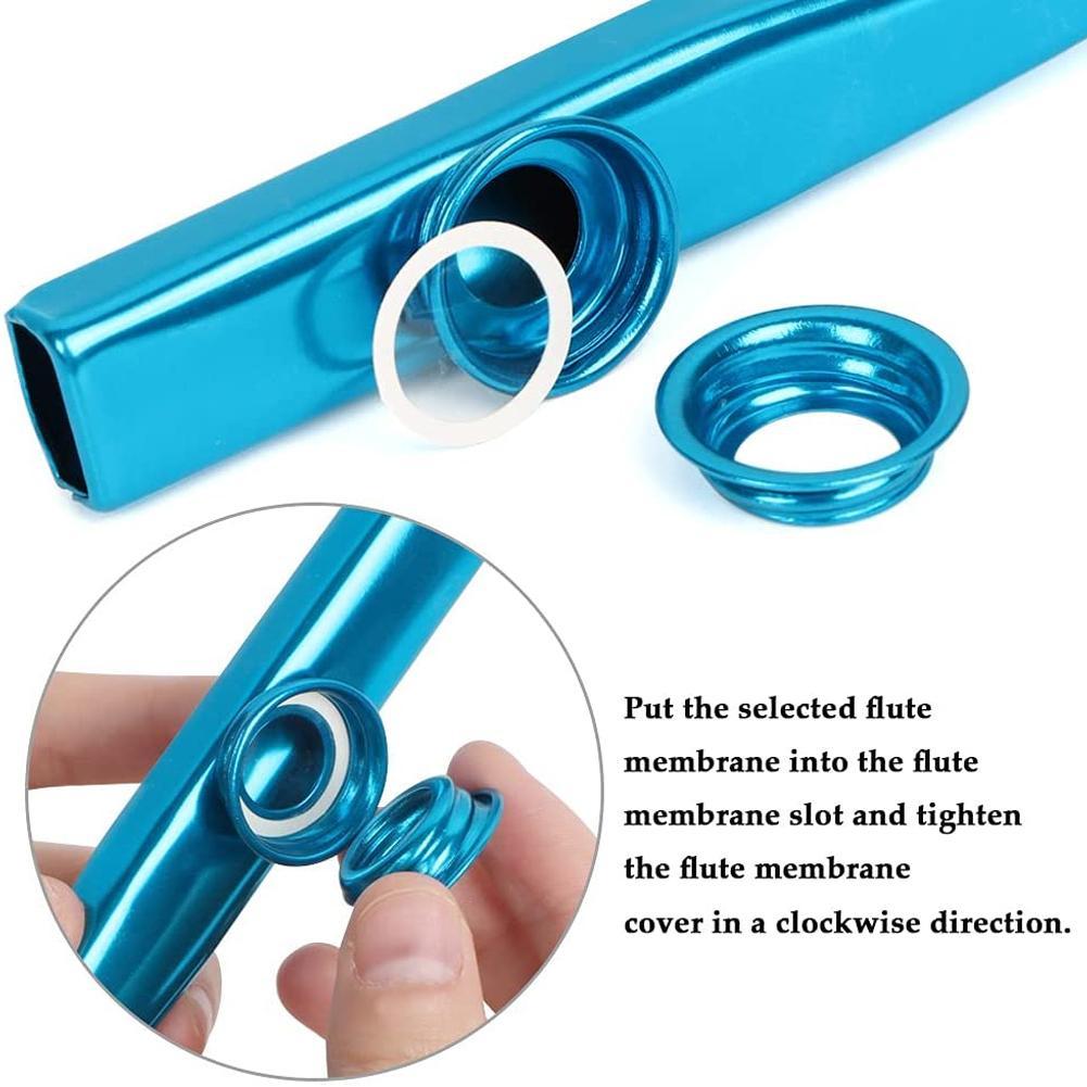 1 Random Color Kazoo Flute Instrument With 3 Flute Membranes Portable  Mouthpiece Kazoo Instrument Easy Learn Musical Instruments