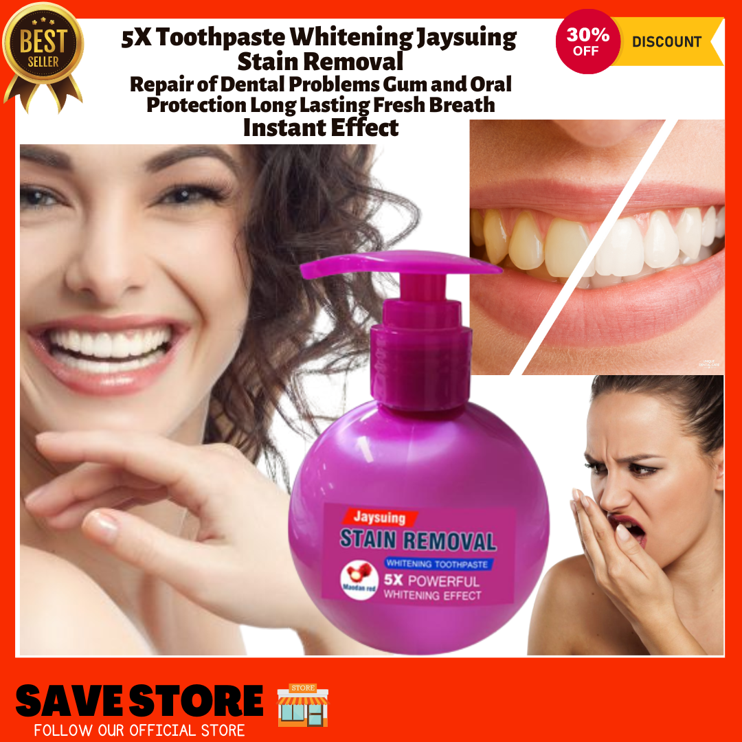 👌[ Baking Soda Toothpaste TEETH Whitening] Stain Removal Whitening