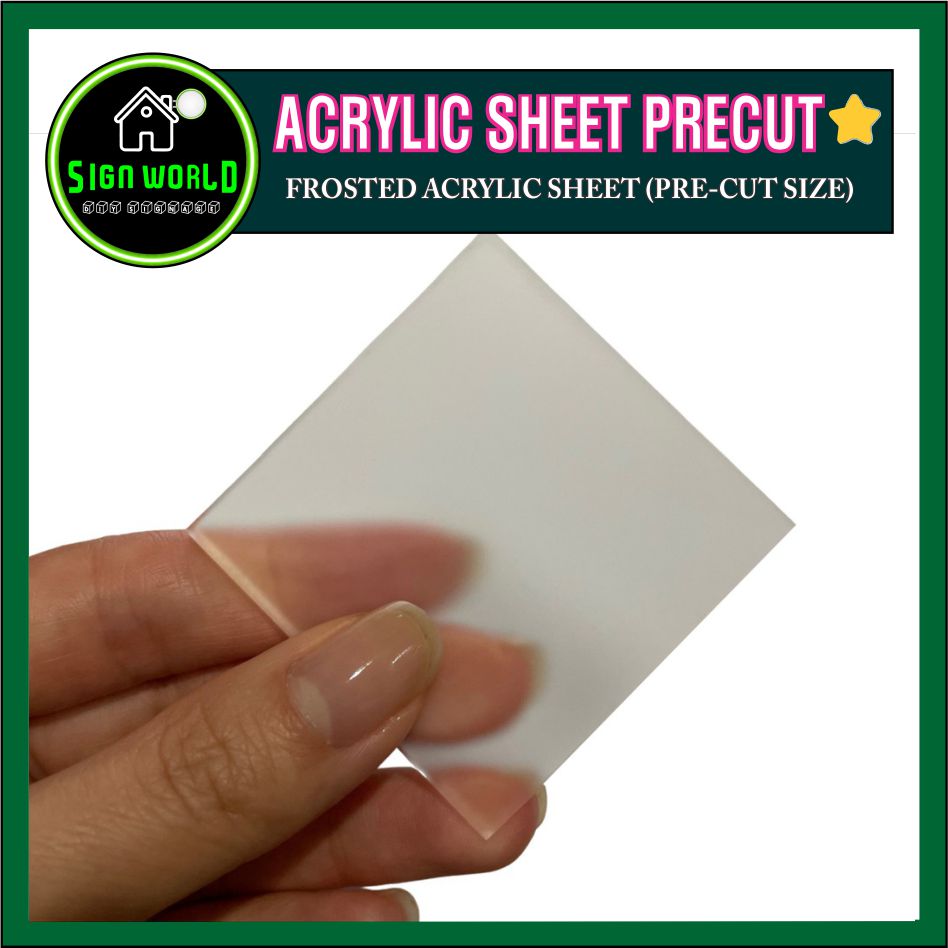 Frosted Acrylic Sheet Pre Cut & Customized Size / Sheets Plastic Glass ...