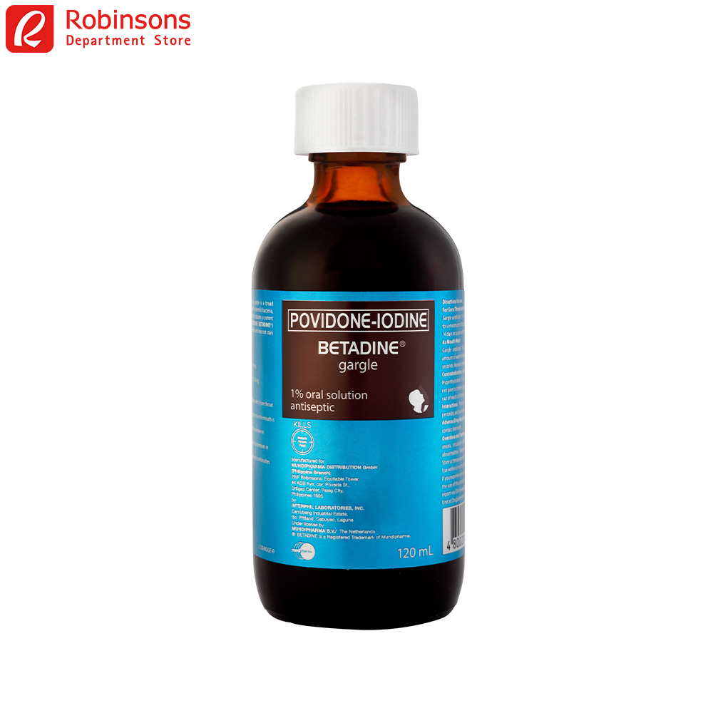 PovidoneIodine BETADINE® 1 Oral Antiseptic Solution Gargle 120ml