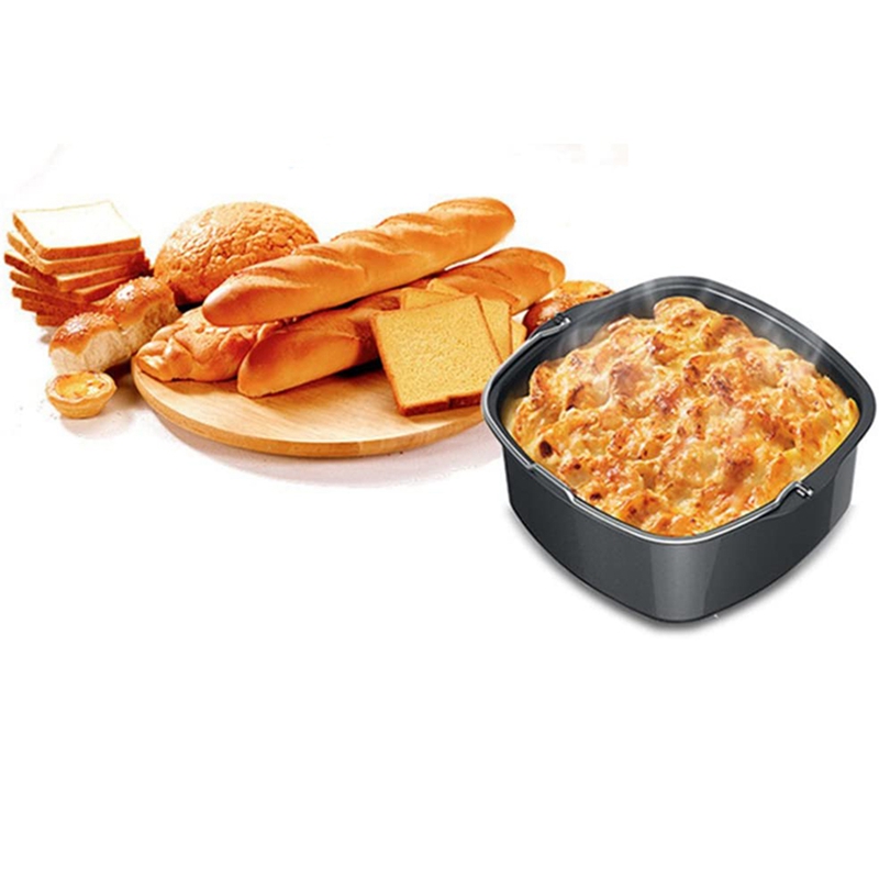 Air Fryer NonStick Baking Pan for Philips Airfryer,Power Airfryer,Silicone Oven Mitts Air Fryer