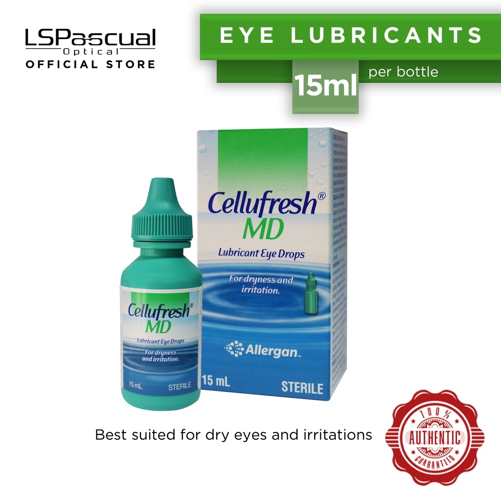 Allergan Cellufresh MD Eye Lubricant Drops EXPIRY 3mL 02/2024 15mL 11/