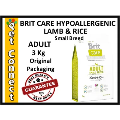 BRIT Care Lamb & Rice Small Breed ADULT 3Kg Hypoallergenic Dog Food
