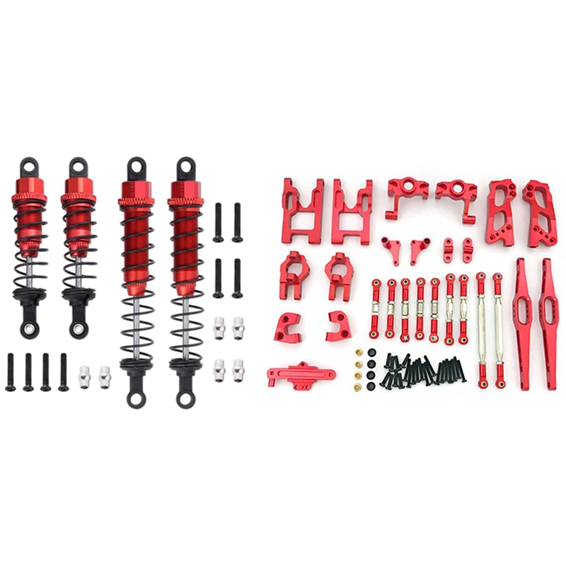 Metal Oil Filled Front & Rear Shock Absorber with 12423 Upgrade Accessories Kit RC Buggy Car Universal Accessories