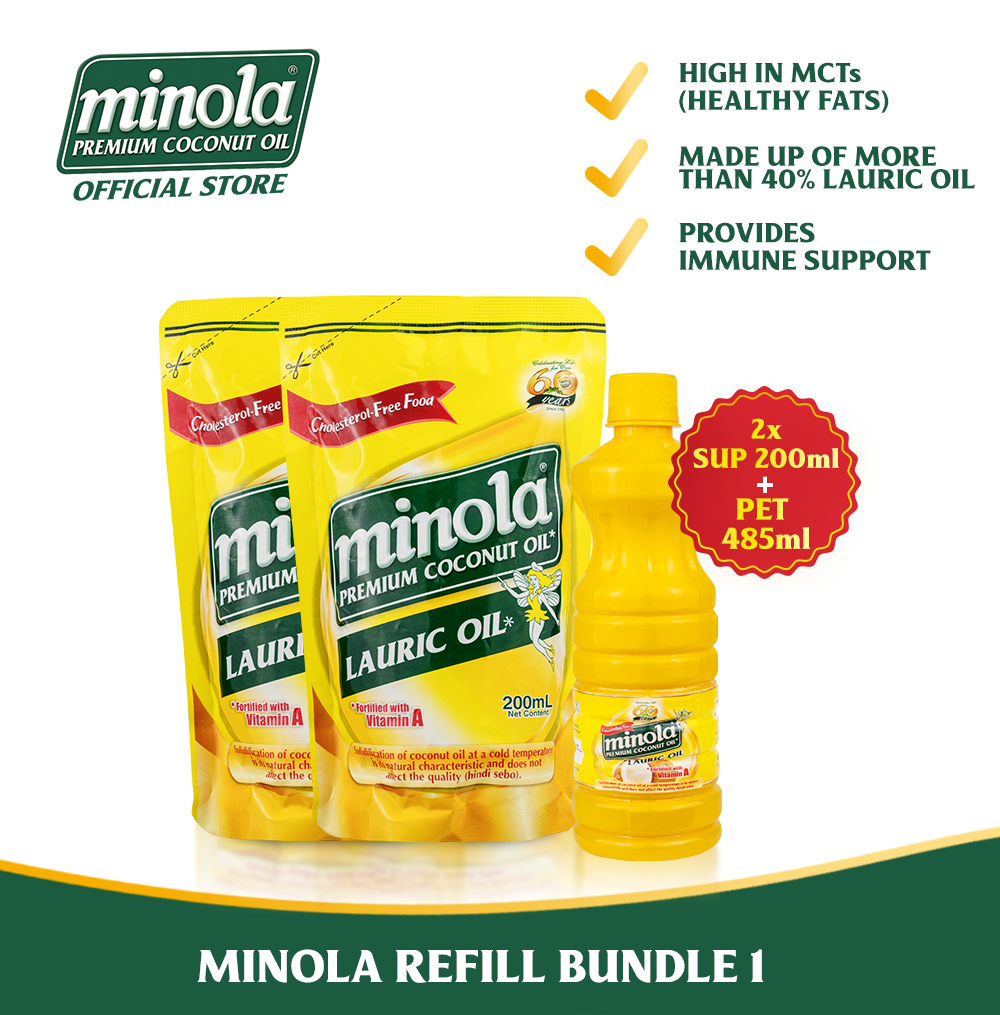 Minola Premium Coconut Cooking Oil Bundle 1 Lazada PH