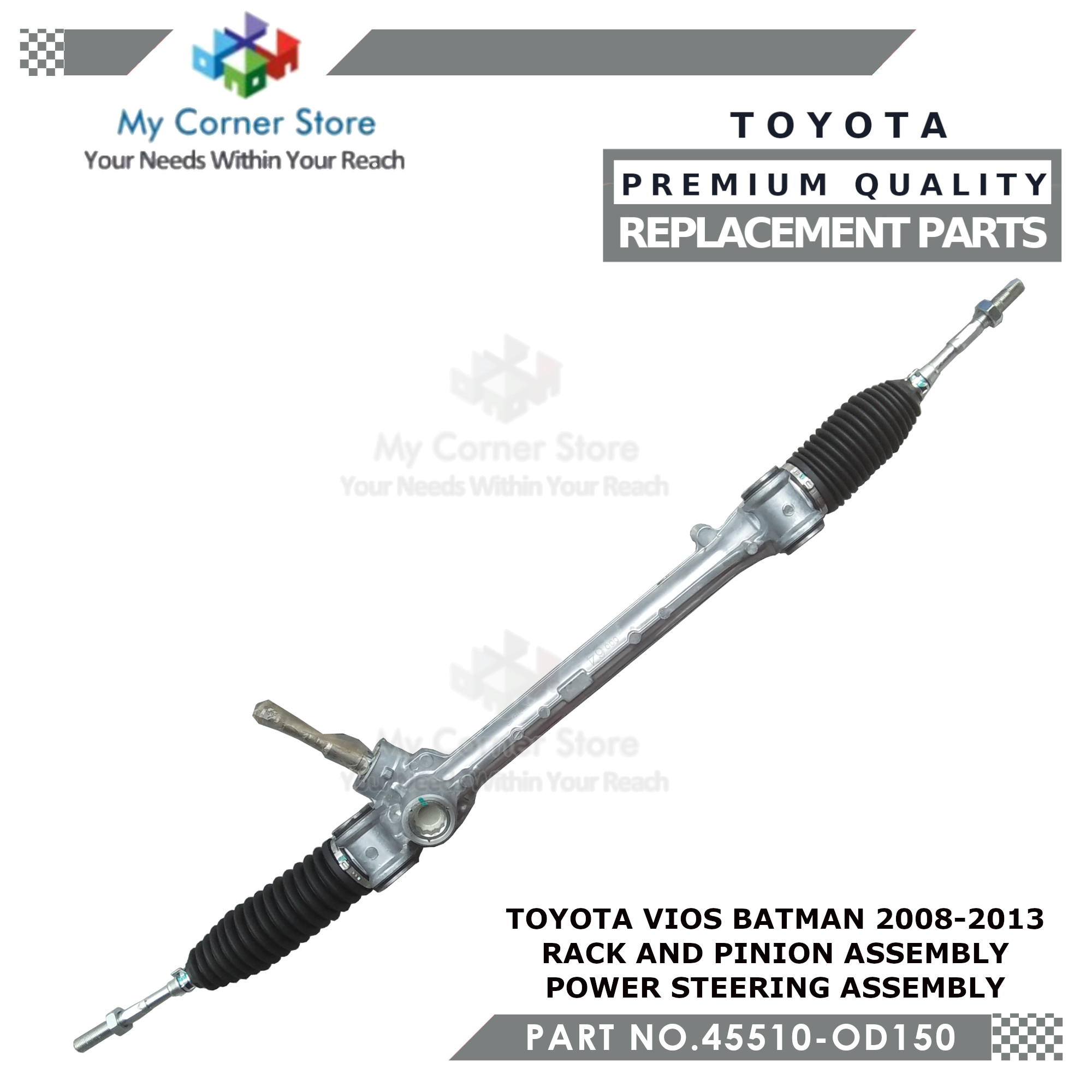 Rack and Pinion Assembly Vios Batman Part Number : 45510-OD150 (Power  Steering Assembly) | Lazada PH