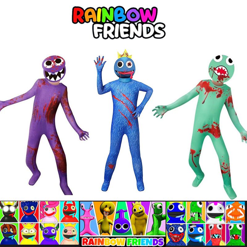 Rainbow Friends Costume Halloween Roblox Rainbow Friends Kids Cosplay