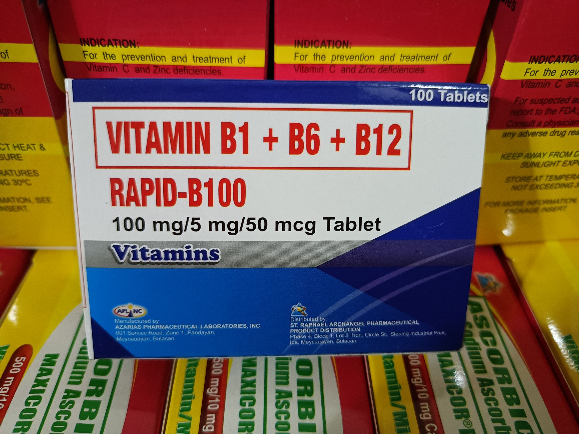 Vitamin B complex (rapidb100) 100 tablets Lazada PH