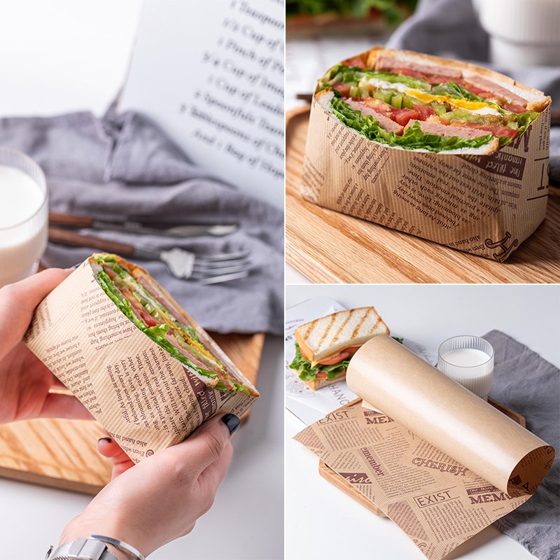 Food Grade Kraft Wrapping Paper - Buy Waxed Paper for Food, Wrapping Paper  for Burger, Burger paper Product on Food Packaging - Shanghai SUNKEA  Packaging Co., Ltd.