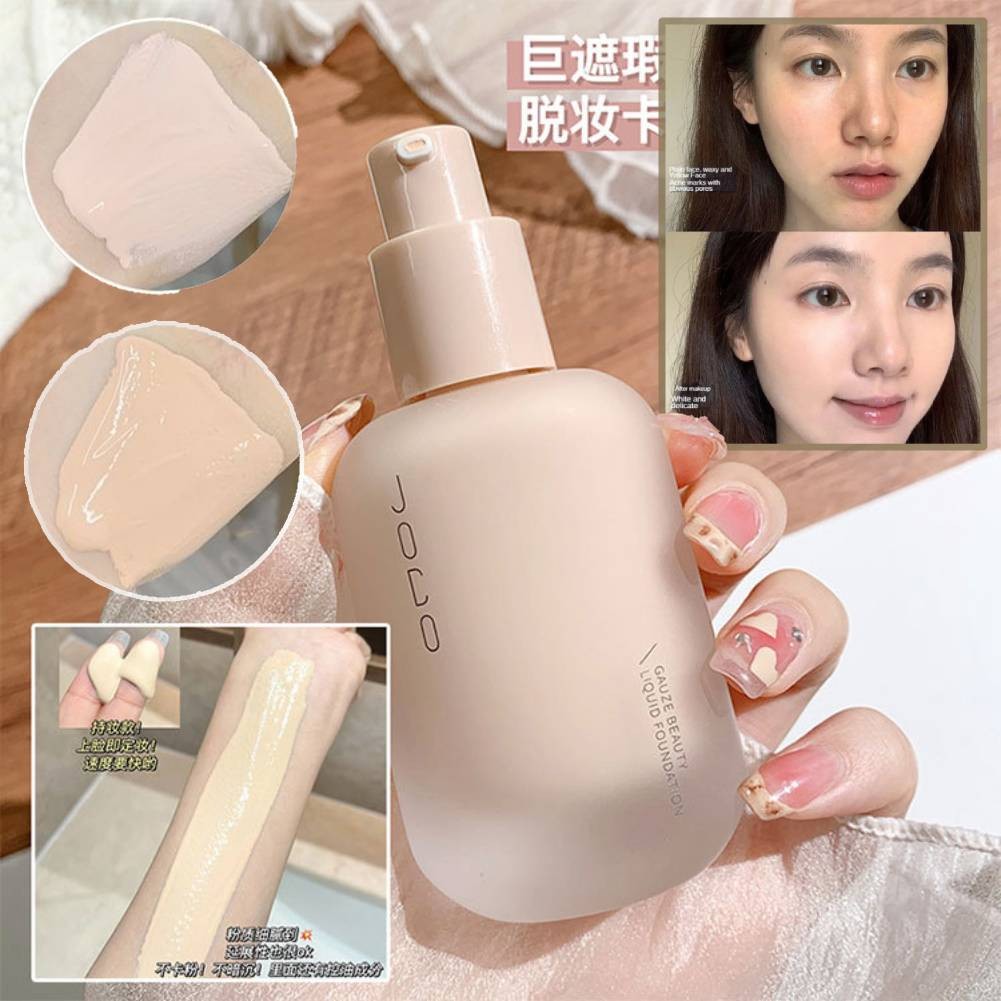 JOCO Cream Muscle Light Yarn Foundation Concealer Strong Long-lasting No  Makeup Control Oil No Powder Dry Skin