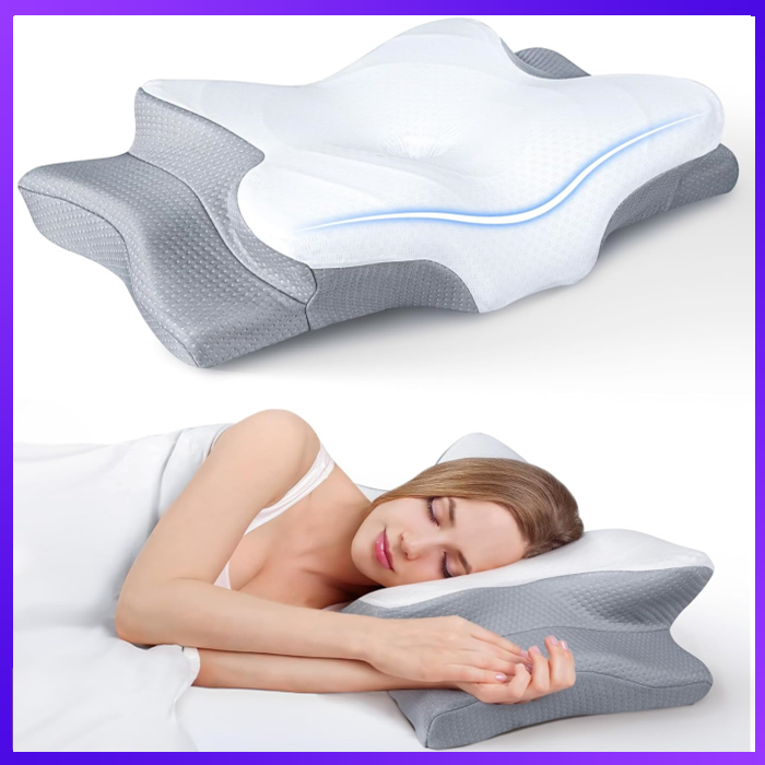 Mysnug Ultra Pain Relief Cooling Pillow for Neck Support