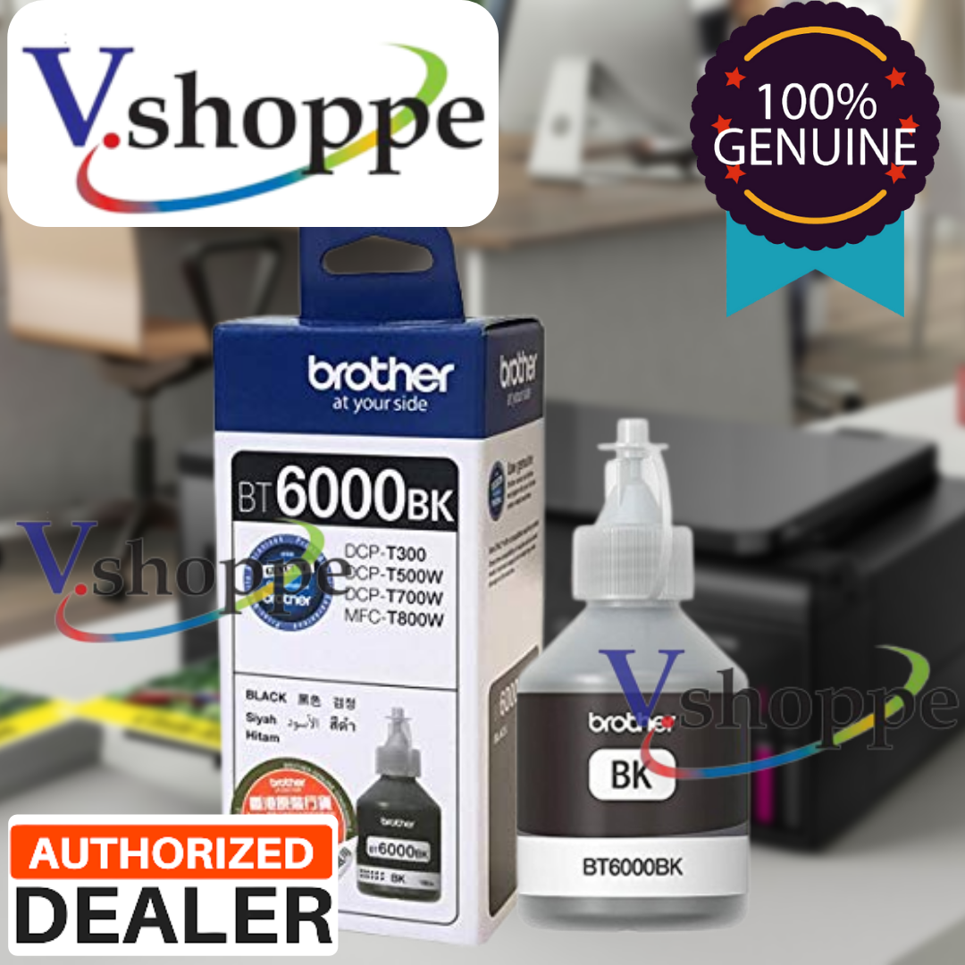Brother Ink BT6000BK BT6000 Black Inkjet DCP T300 / DCP T500W / DCP