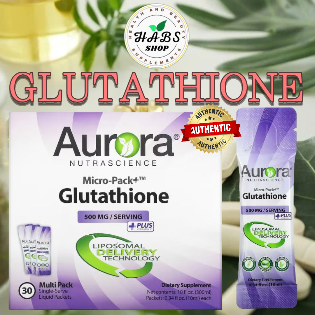 Aurora Nutrascience, Micro-Pack+ Glutathione, 500 mg, 1 Packet, 0.34 fl oz  (10 ml) Each | Lazada PH
