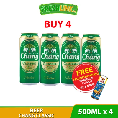 Chang Classic Can 500ml x4 with Free MPC