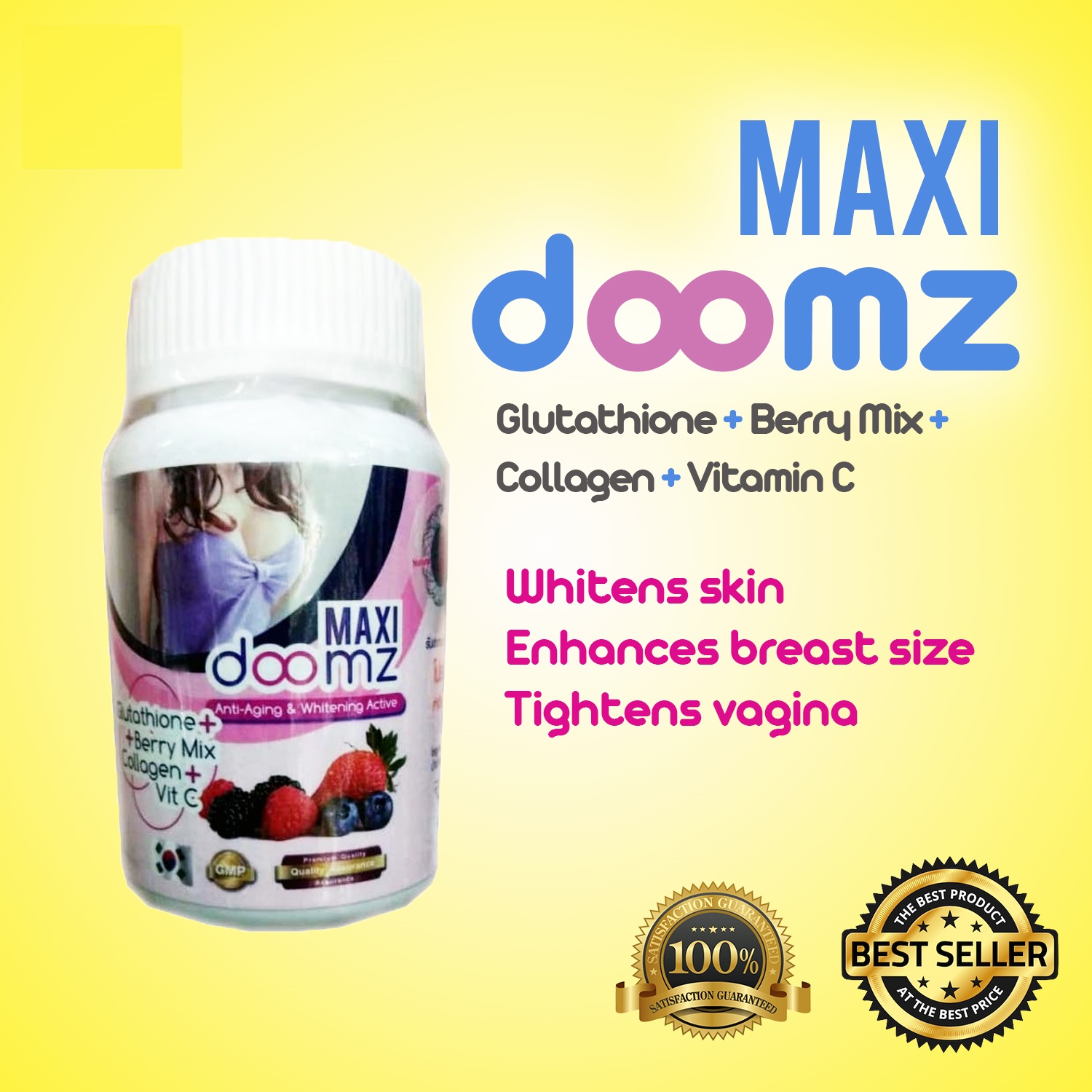 maxi doomz glutathione review Preferred WITH QR CODE ) (Thailand) Original100% Authentic doomz/ Maxi and Whitening effect Authentic From Thailand with KOREAN BERRIES for glowing skin/ maxidooms/ maxi dooms / maxi doomz Legit maxi Variant:PT-141+ ghk-cu human clinical trial Caffeine Free