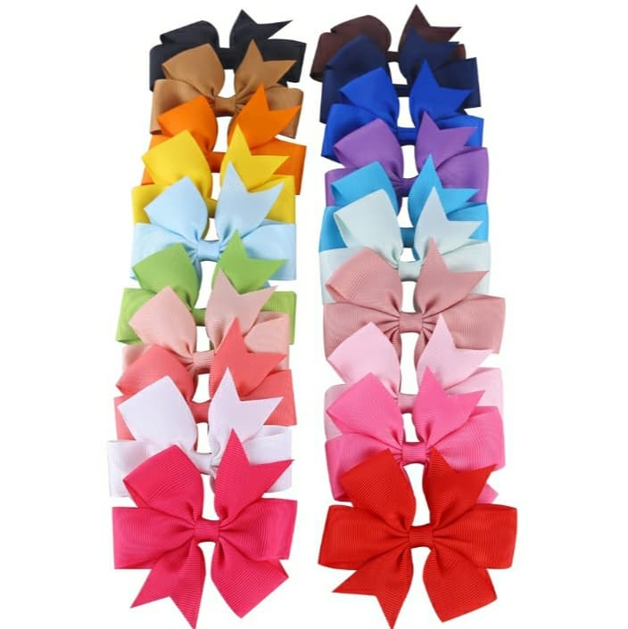 baby girl bow clips