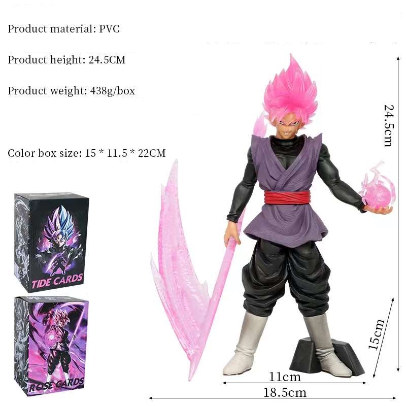 Dragon Ball Super Saiyan Rose Goku Black Action Figure with Power