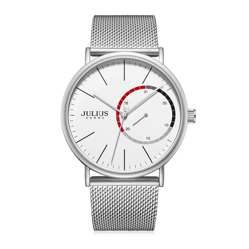 JULIUS Brand Watch JAH119 Double Plate Simple Fashion Mesh Belt