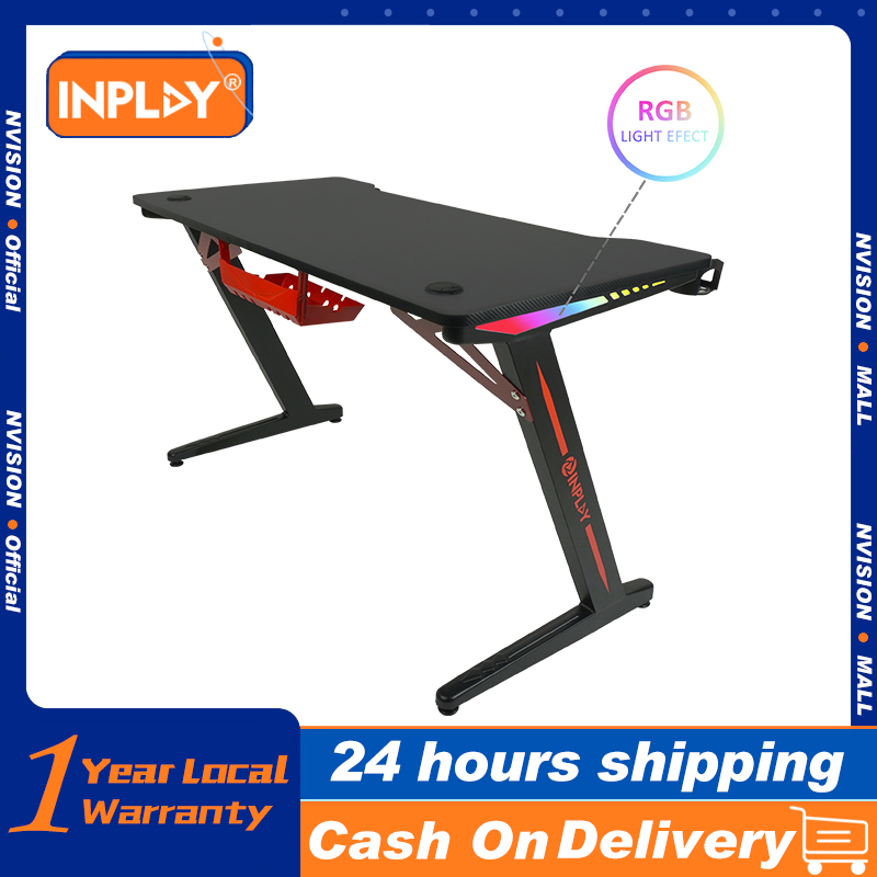 【INPLAY】Gaming Desk Computer Desk Gaming Table Z Shaped Pc Gaming ...