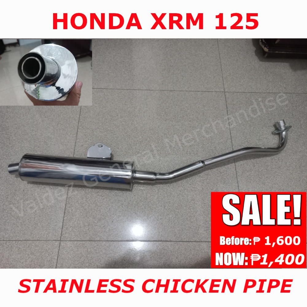 Honda XRM 125 , Stainless CHICKEN PIPE, for Carb Model Only "XRM