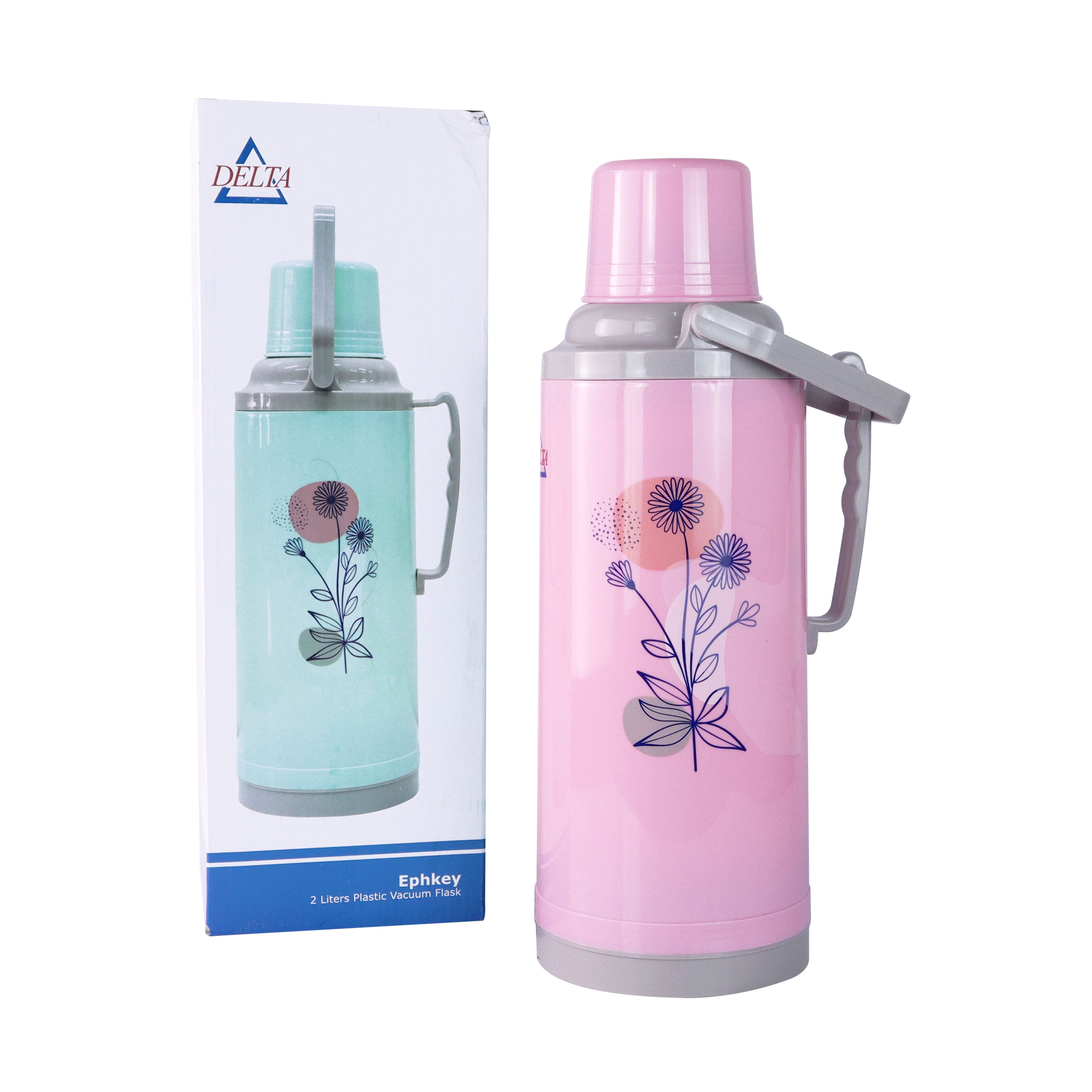 Omega Houseware Ephkey Vacuum Flask 2.2L, Pure Virgin Polypropylene