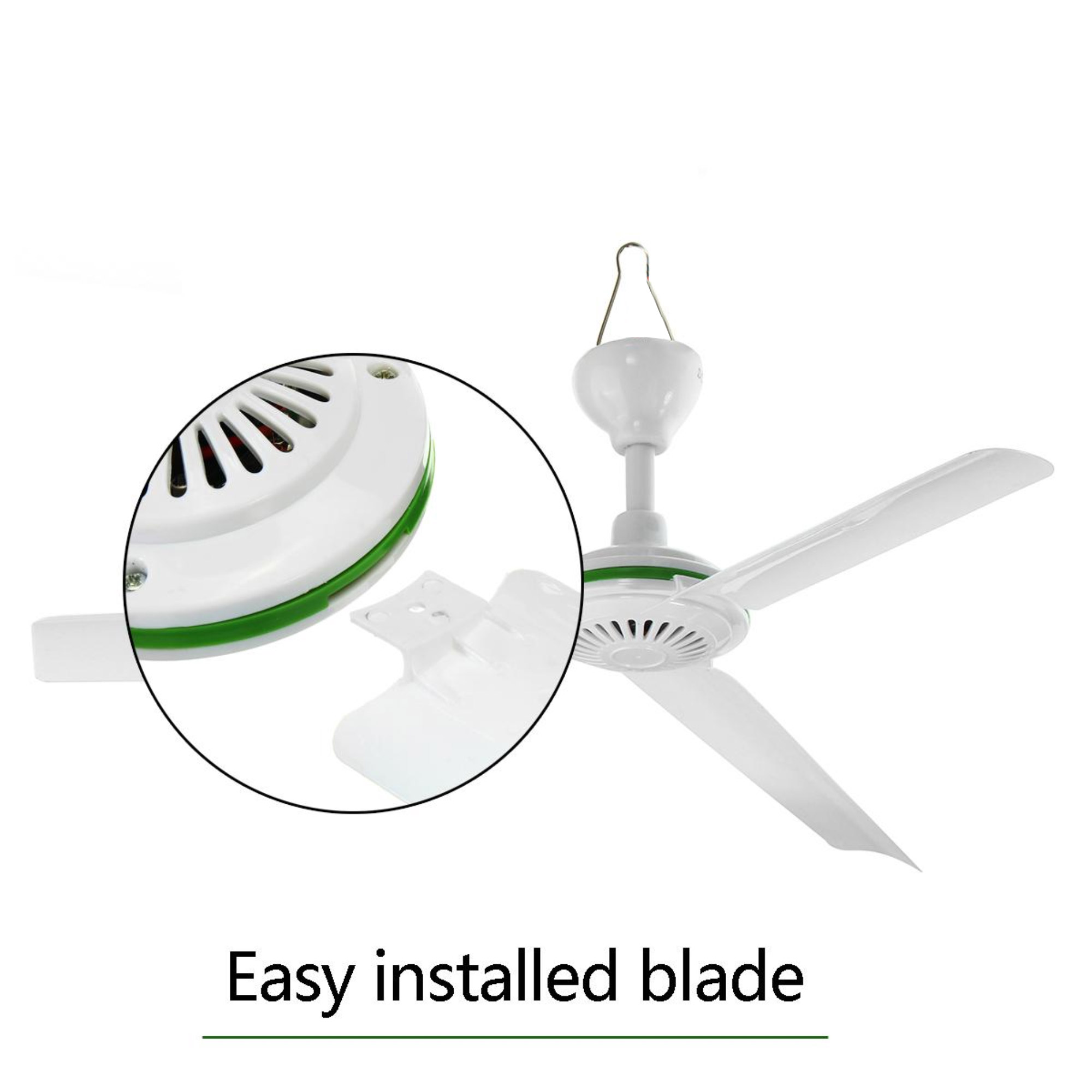Portable 900 MM Mini Ceiling 3 Blade Fan DC 220V Hanging Fan Easy to Use,  Dismantle, Carry and Energy Saving Ceiling Fan | Lazada PH