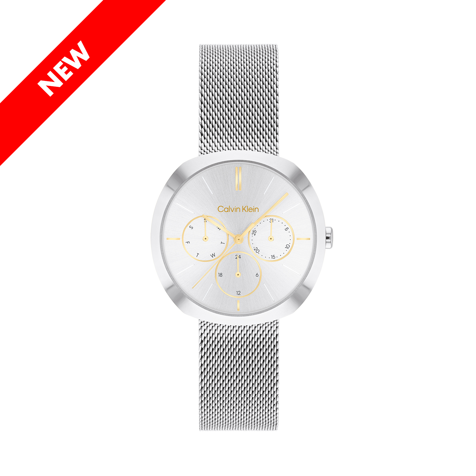 Calvin klein quartz on sale stainless steel back